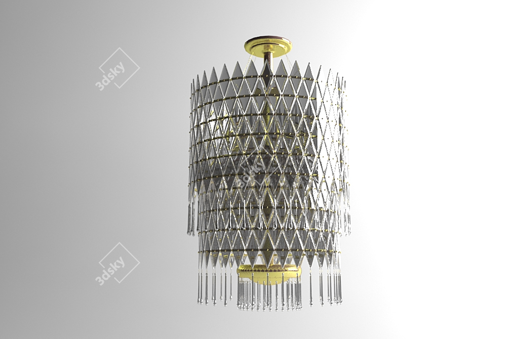 Classical Chandelier: Elegant Illumination 3D model image 2