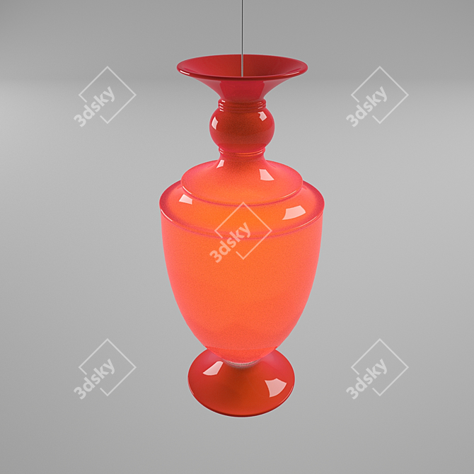 Italian Murano Glass Abate Zanetti Ardente 3D model image 2