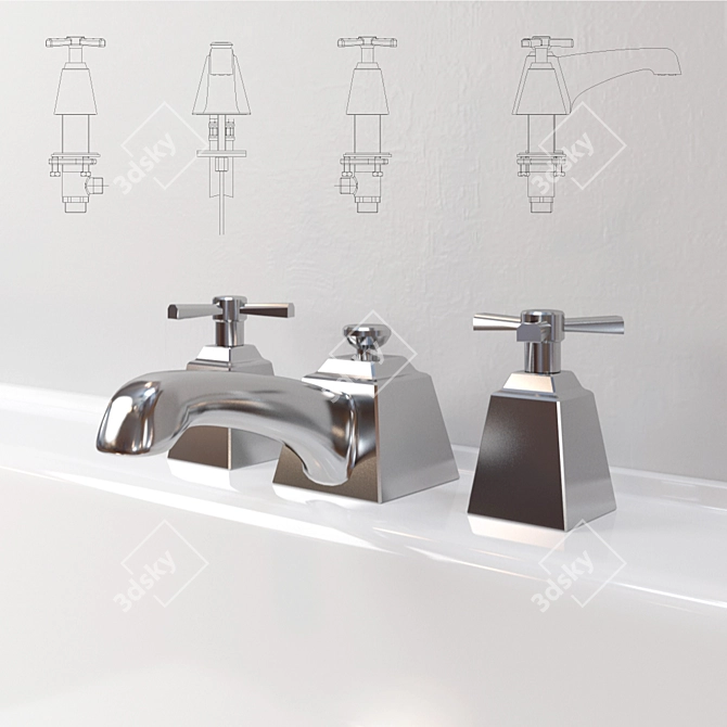 Elegant Italian Mixer: Devon&Devon 3D model image 2