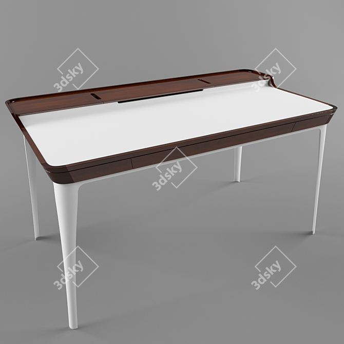 Sleek Airia Desk: Contemporary Elegance 3D model image 1