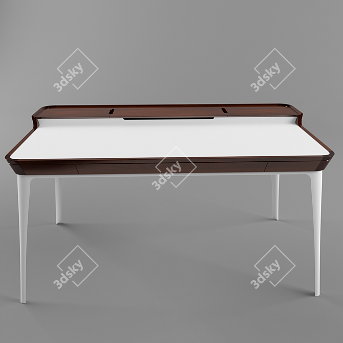 Sleek Airia Desk: Contemporary Elegance 3D model image 2