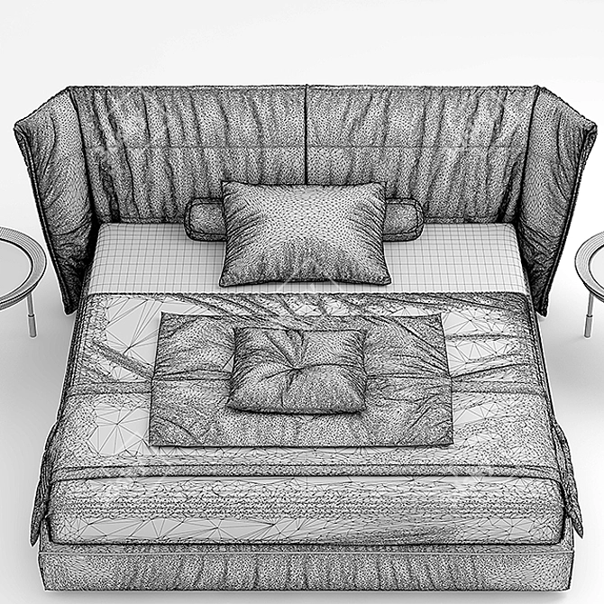 Sedona Bed: Luxury and Elegance 3D model image 3