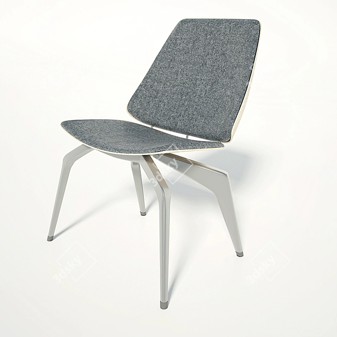 Sleek Spider Chair, Max + Vray 3D model image 1