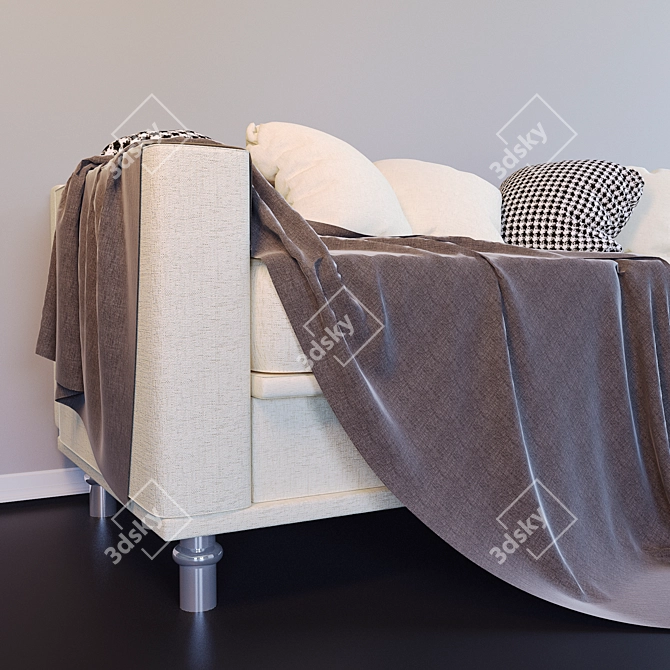 Cozy Cushion Sofa 3D model image 2