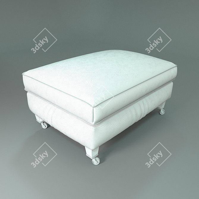 Title: Duresta Sasha Pouf 3D model image 2