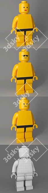 Mini LEGO Figures Set 3D model image 2