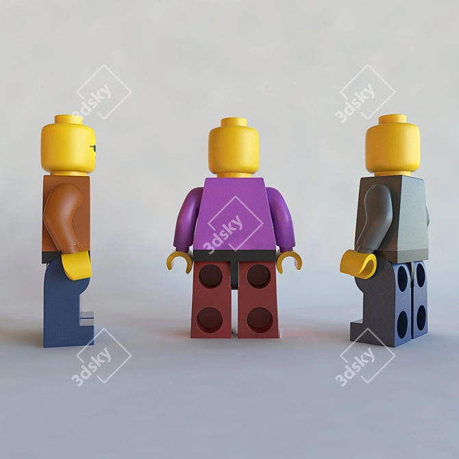 Mini LEGO Figures Set 3D model image 3