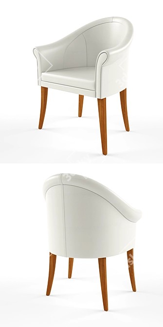 Elegant Sinan Armchair: Ultimate Comfort! 3D model image 3