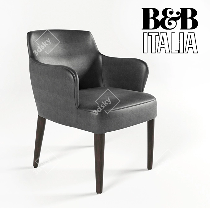 FEBO '15 Leather Chair by B&B ITALIA 3D model image 1