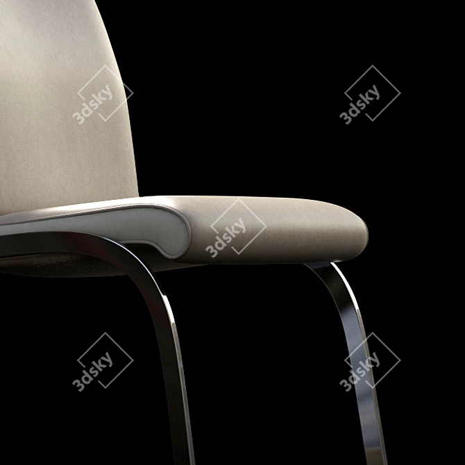 Elegant Diva Chair - Supreme Comfort 3D model image 2