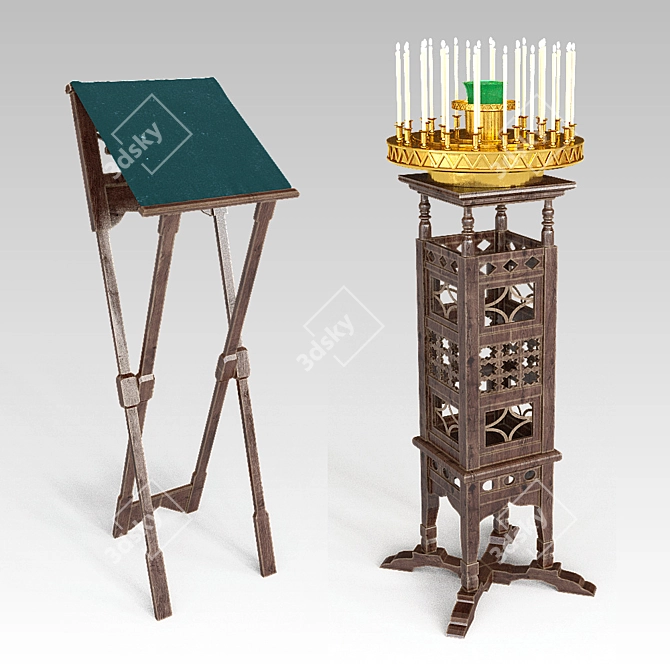 Corona Church Furniture 3D model image 3