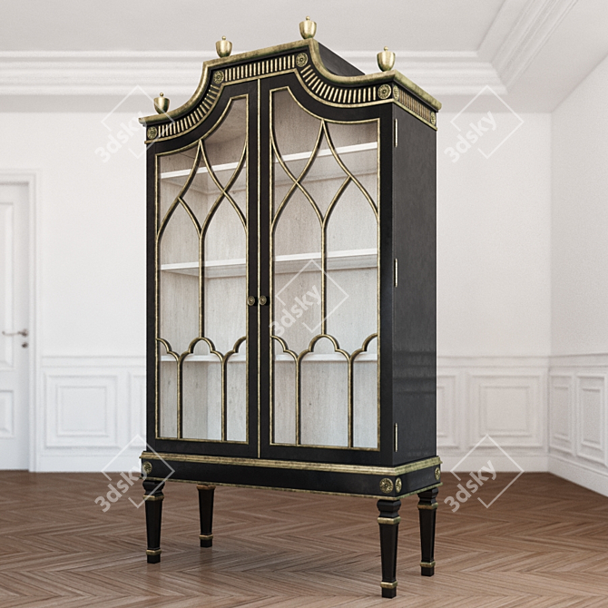 EBANISTA Saville Cabinet: Elegant Storage Solution 3D model image 1