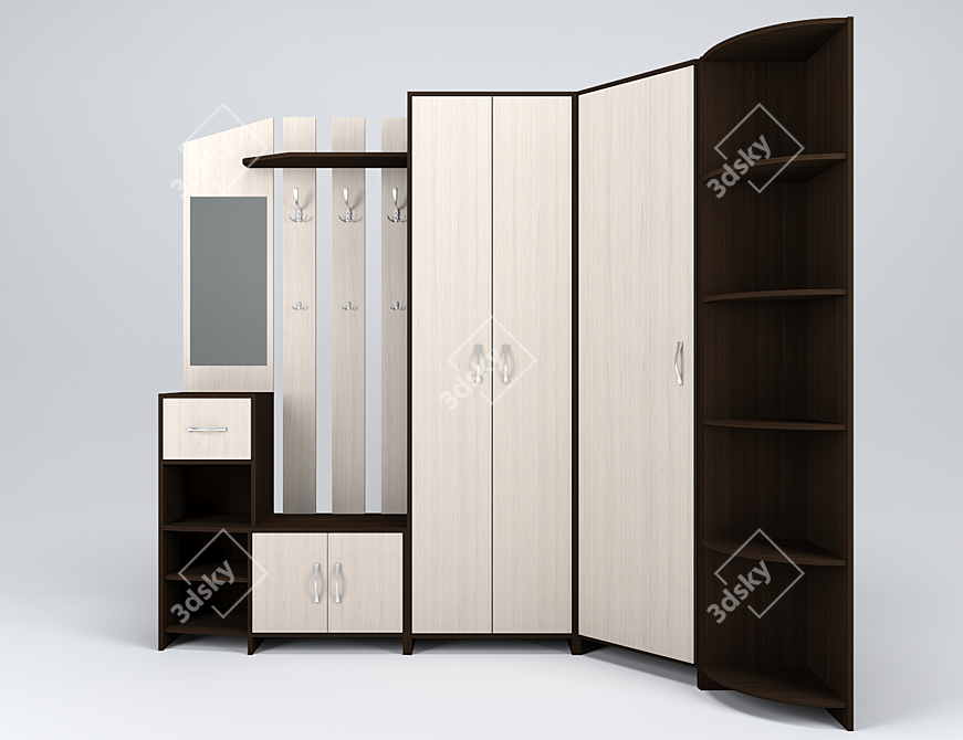 Modular Entrance Furniture: Kalina Comfort Factory 3D model image 1