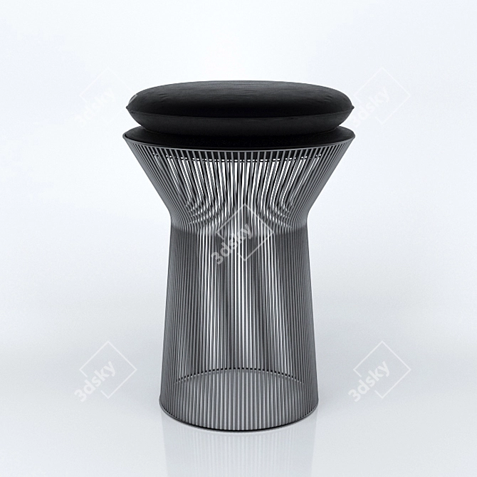 Sleek Platner Stool - Stunning Design 3D model image 1