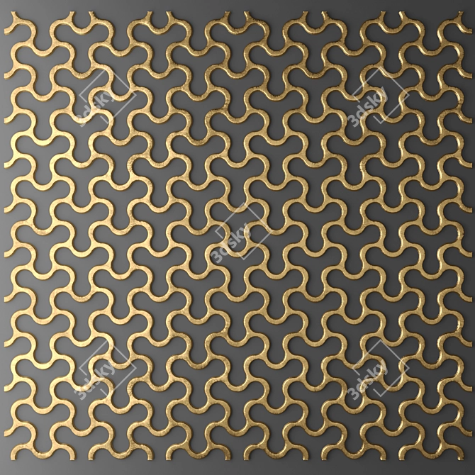 3D Wall Panel Decor 3D model image 1