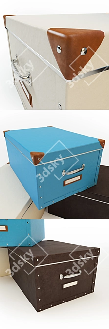 Fjell Box: Stylish Storage Solution 3D model image 2