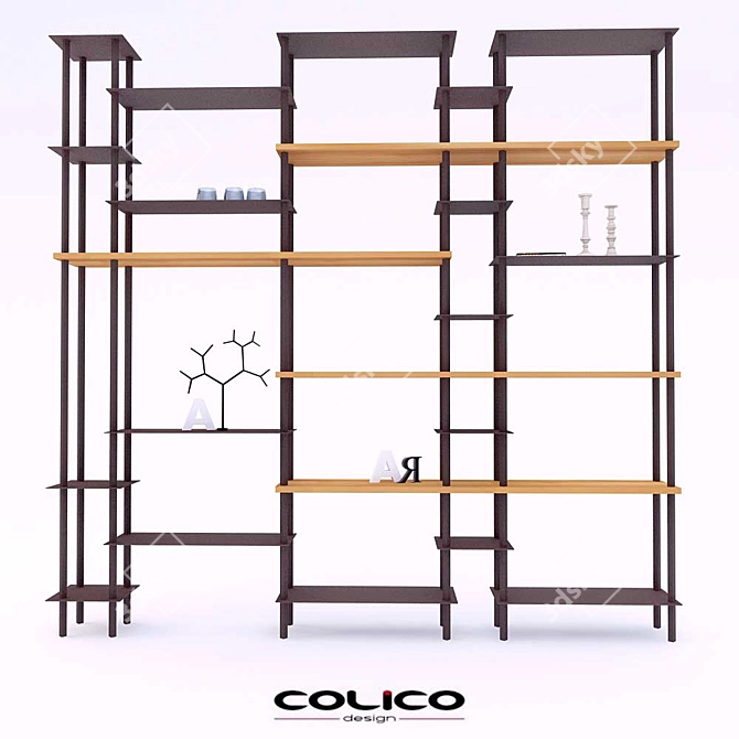 Colico PureBook Shelf Set 3D model image 1