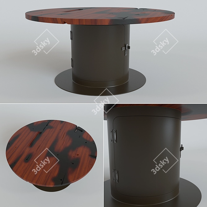 Cosmo Coffee Table Stove: Stylish & Functional 3D model image 1