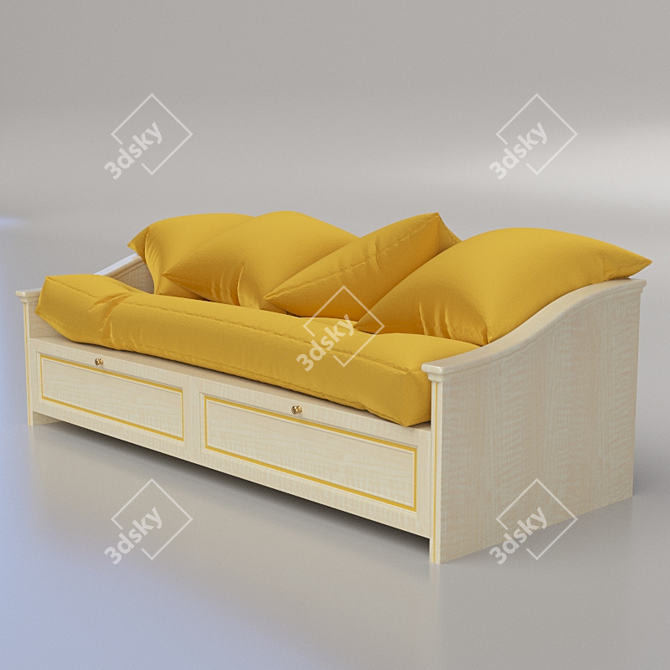 Versatile Modular Children's Cabinet 3D model image 2