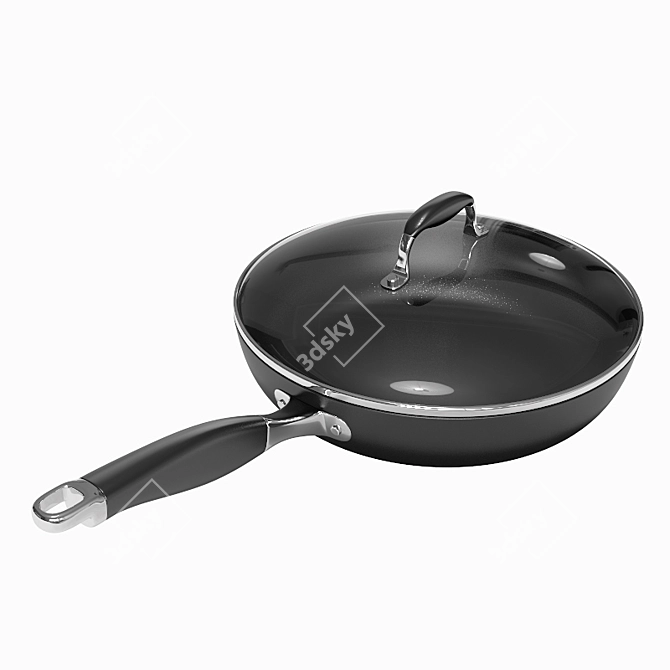 Calphalon Fry Pan: The Perfect T-Fal Replacement 3D model image 1