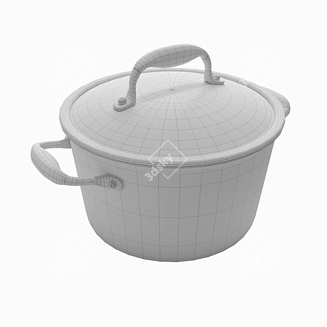 Calphalon Stock Pot: Perfect for Cooking 3D model image 2