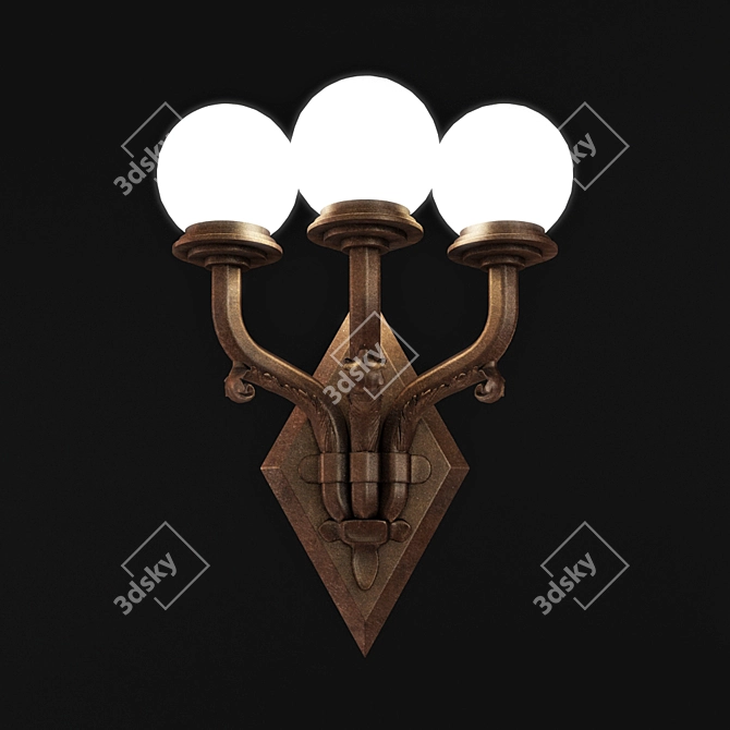 Custom Photo-inspired Sconce 3D model image 2