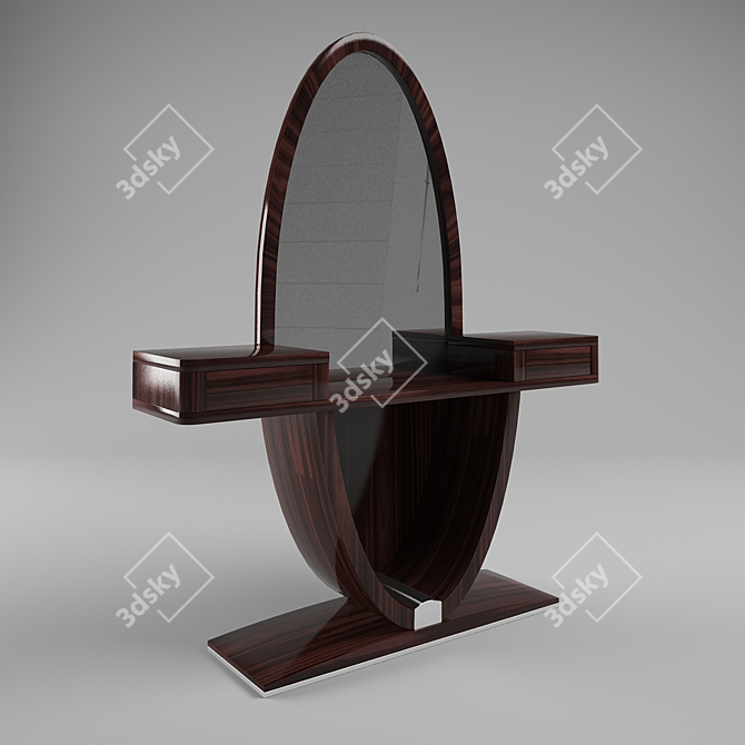 Classic-Style Vanity Table 3D model image 1