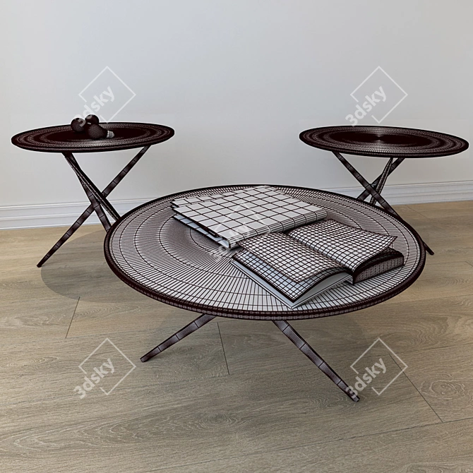 Pico Sculptures Jeux Coffee Table Set 3D model image 3