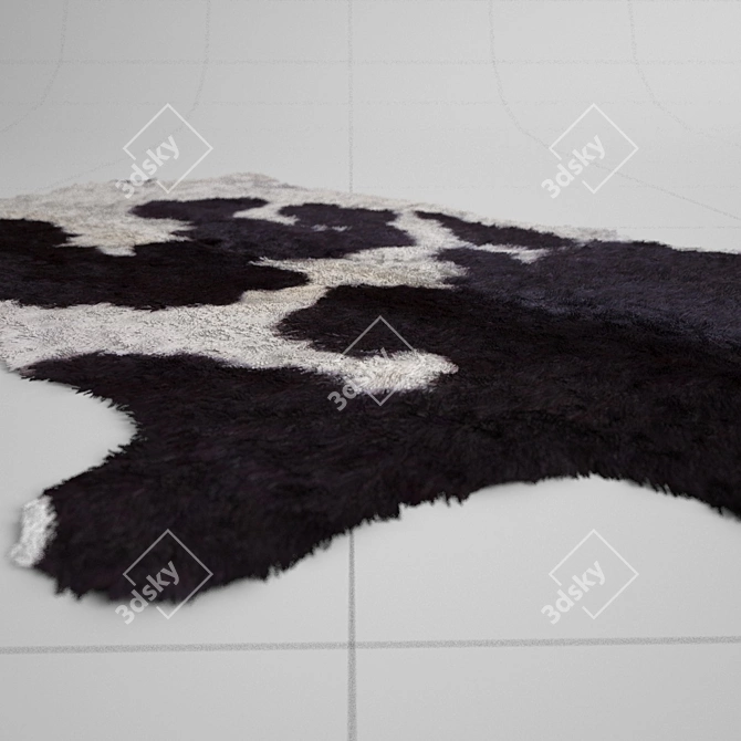 Cowhide Hair and Fur: Export-ready Modifier 3D model image 2