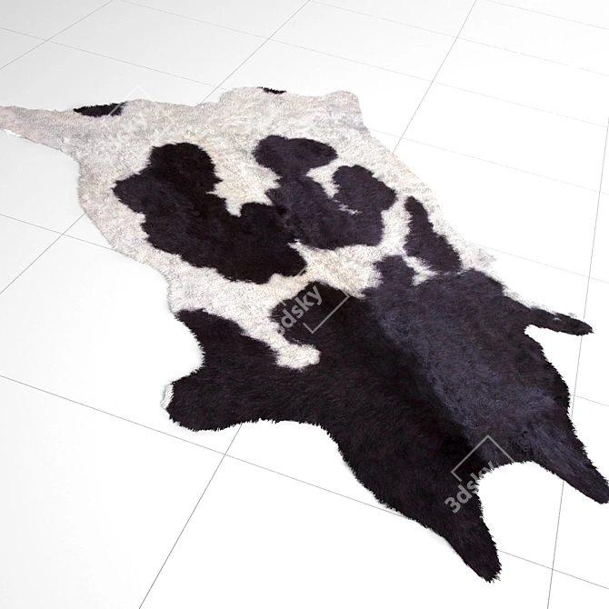 Cowhide Hair and Fur: Export-ready Modifier 3D model image 3