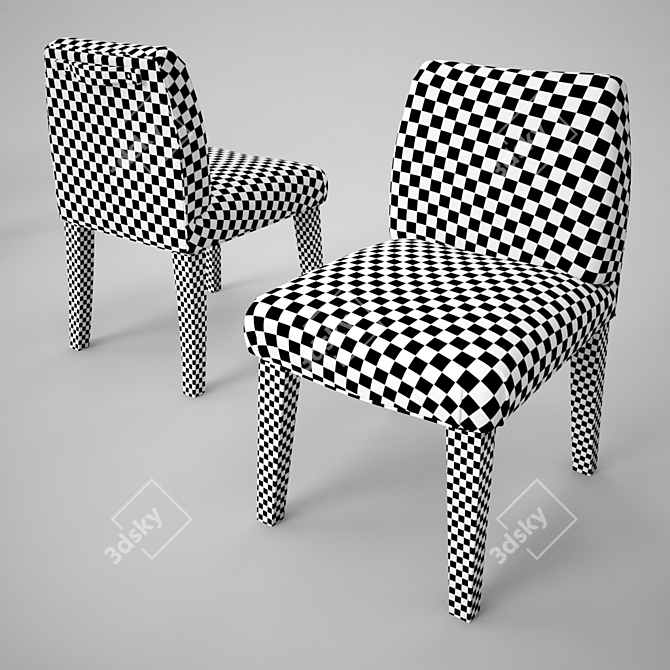 Elegant Isotta Chair 3D model image 2