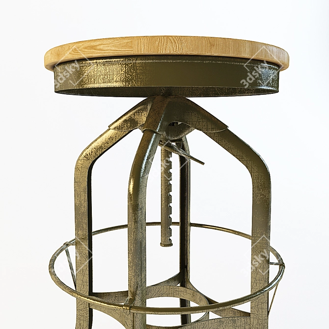 Modern Toledo Barstool 3D model image 2