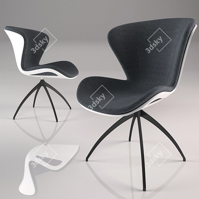 Luxury Mercedes-Benz Dining Chair 3D model image 1