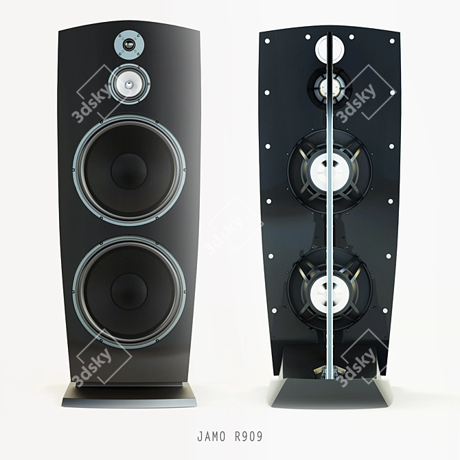 JAMO R909 Floorstanding Speakers 3D model image 1