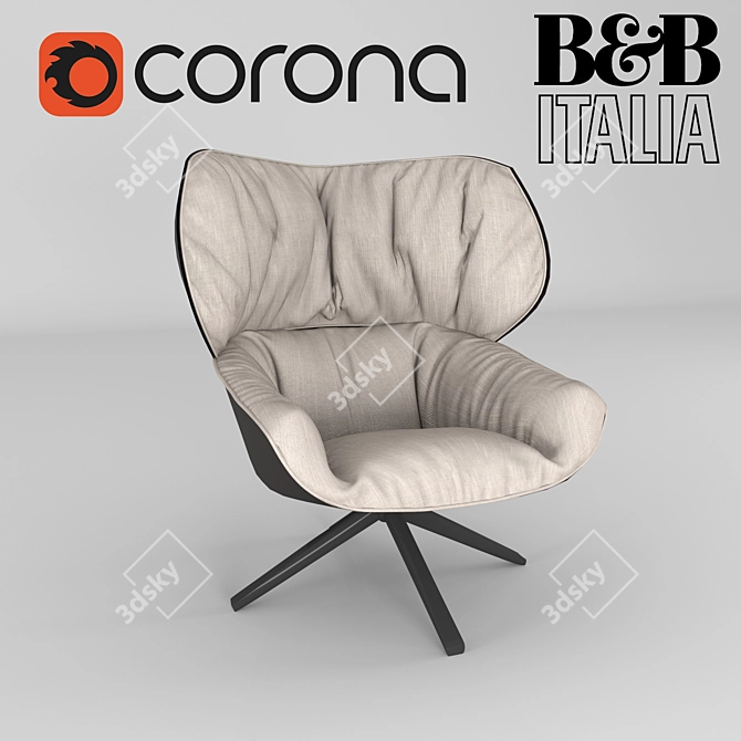 B&B Italia Tabano: Unwrapped, Corona Materials, Customize & Enjoy 3D model image 1