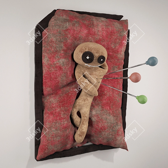 "High Quality Voodoo Doll for Contest 3D model image 2