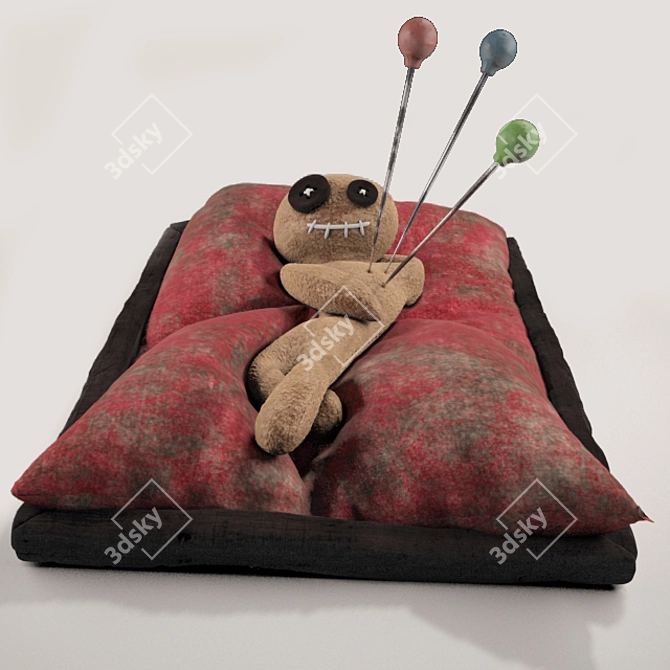 "High Quality Voodoo Doll for Contest 3D model image 3