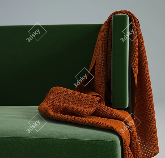 Cosy Fabric Armchair 3D model image 2