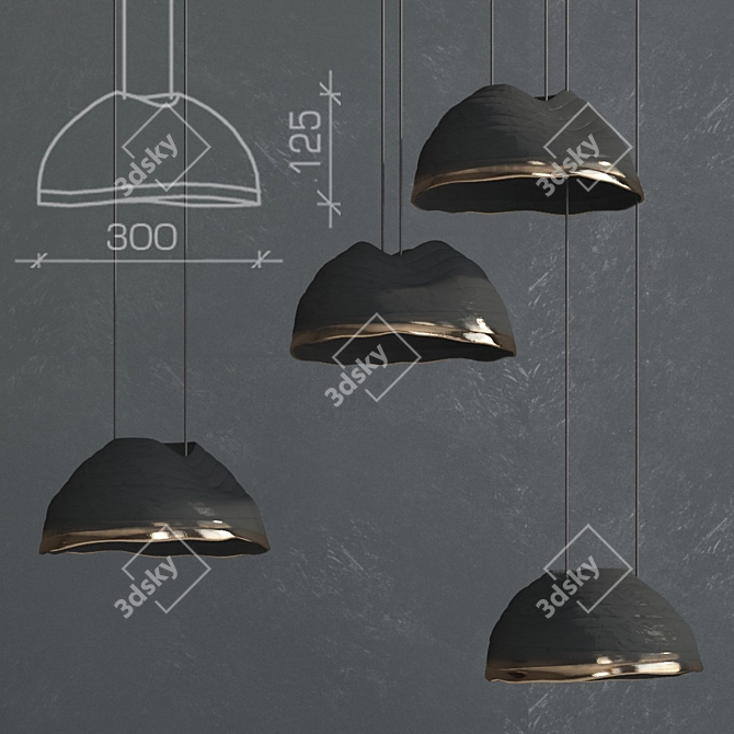 Yakusha Design Hanging Lamp: Fine Collection 3D model image 1