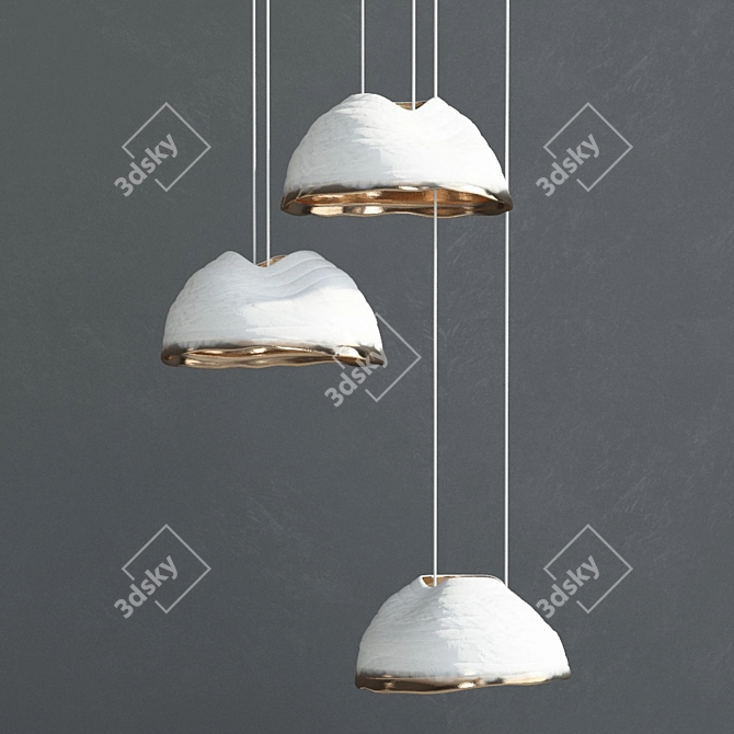 Yakusha Design Hanging Lamp: Fine Collection 3D model image 2