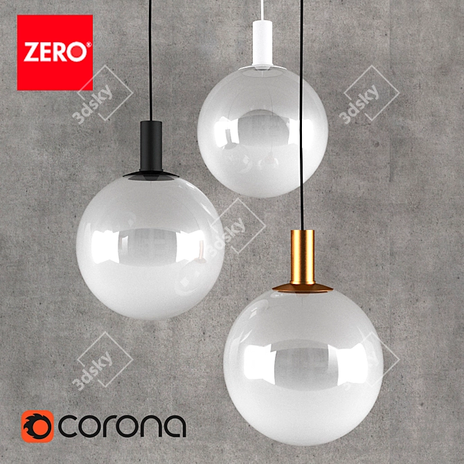 Crystal Clear: Zero Fog Pendant 3D model image 1