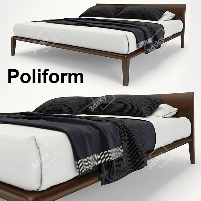 Elevate Your Sleep: Poliform Memo Bed 3D model image 1