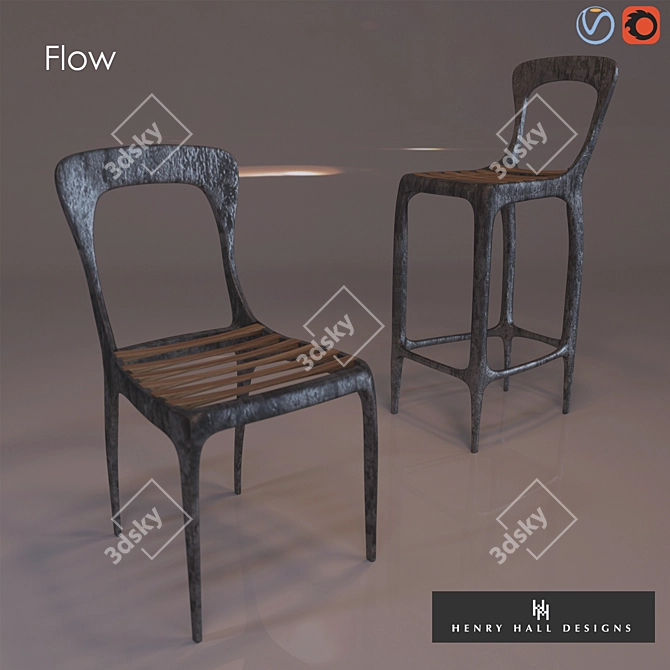 Elegant Outdoor Bliss 3D model image 1