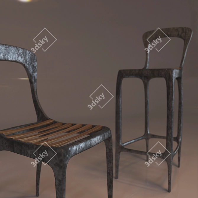 Elegant Outdoor Bliss 3D model image 2