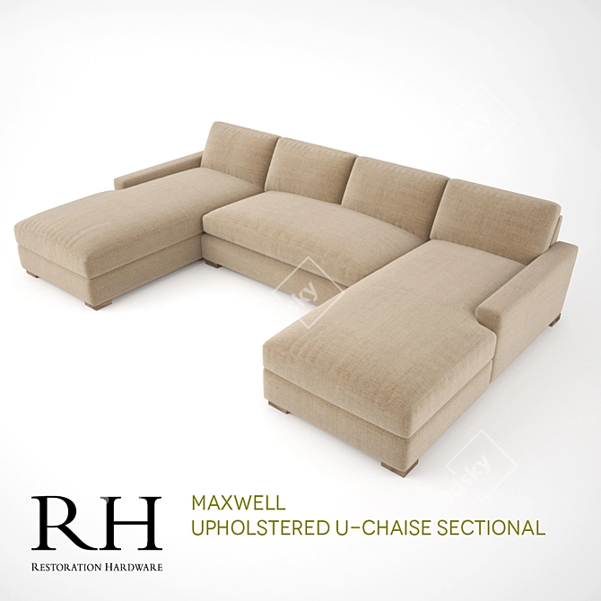 Restoration Hardware Maxwell U-Chaise Sectional 3D model image 1