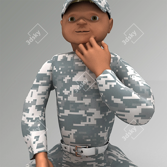 Precise and Genuine Doll 3D model image 2