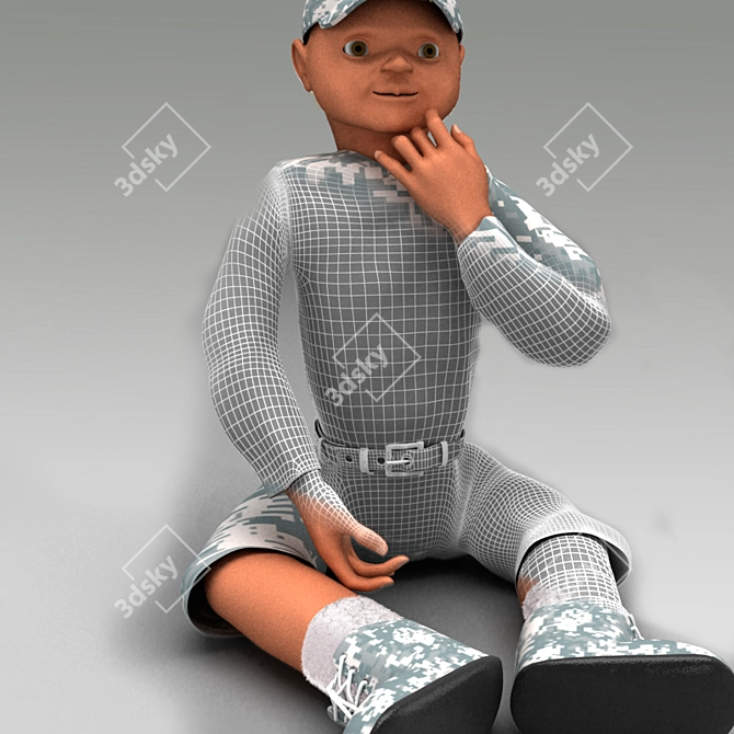 Precise and Genuine Doll 3D model image 3