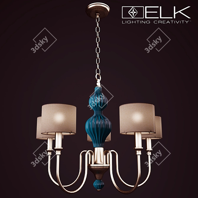 Lilliana Elk Lighting Pendant 3D model image 1