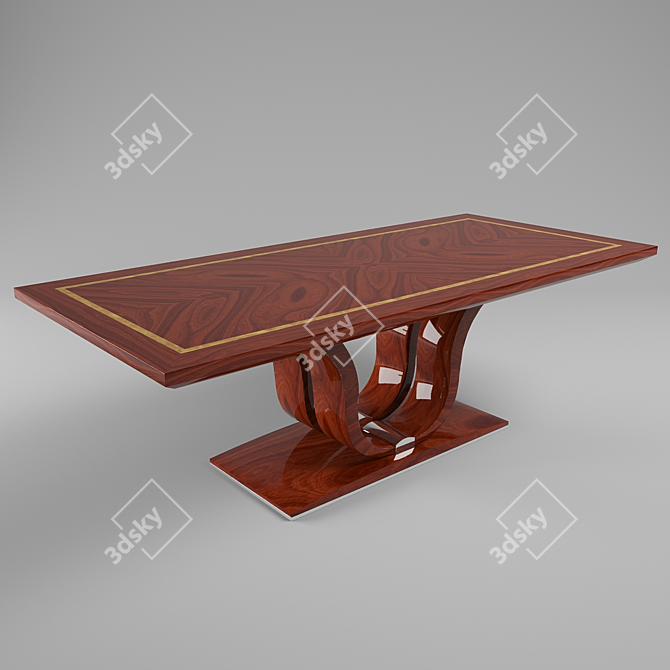 Classic Style Dining Table 3D model image 2