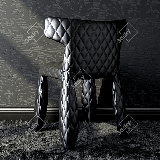 Ultimate Leather Monster Chair 3D model image 2